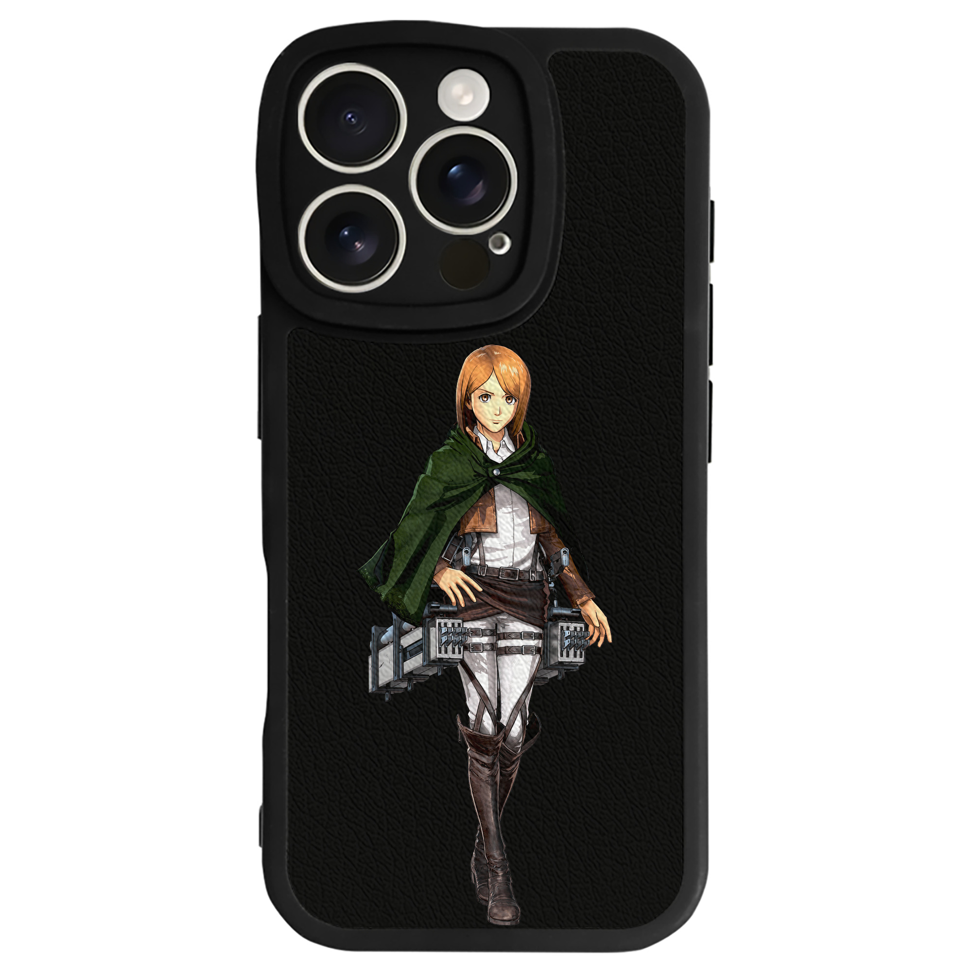 （画像用） 進撃の巨人 ペトラ·ラル Attack on Titan Petra Rall 【iPhone 16シリーズ対応】シリコンスマホケース（レザー調） 材質：シリコン